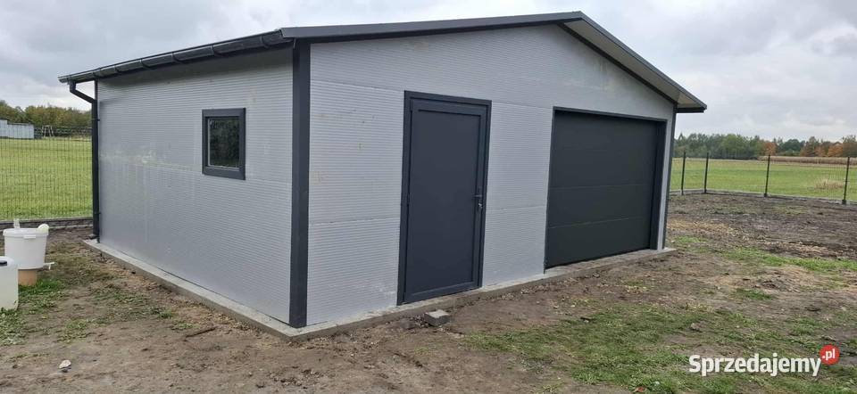 Garaże ocieplane z płyty warstwowej blacha łódzkie Łódź