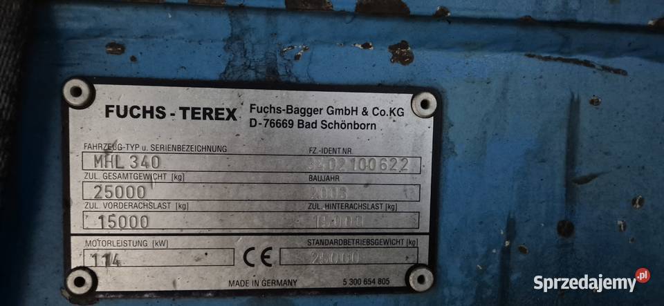 Koparka przeładunkowa Fusch 340 Zator