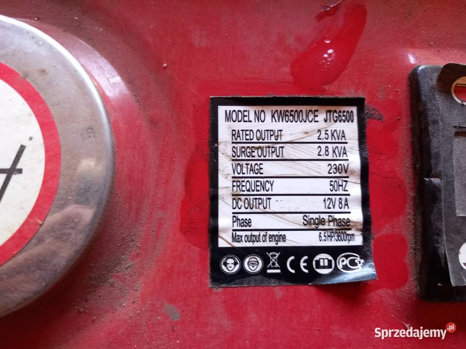 Agregat prądotwórczy KRAFTDELE KW6500JCE świętokrzyskie Ogarka sprzedam