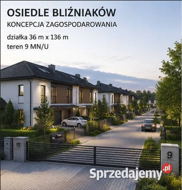 Działka inwestycyjna pod osiedle bliźniaków Puszcza Mariańska