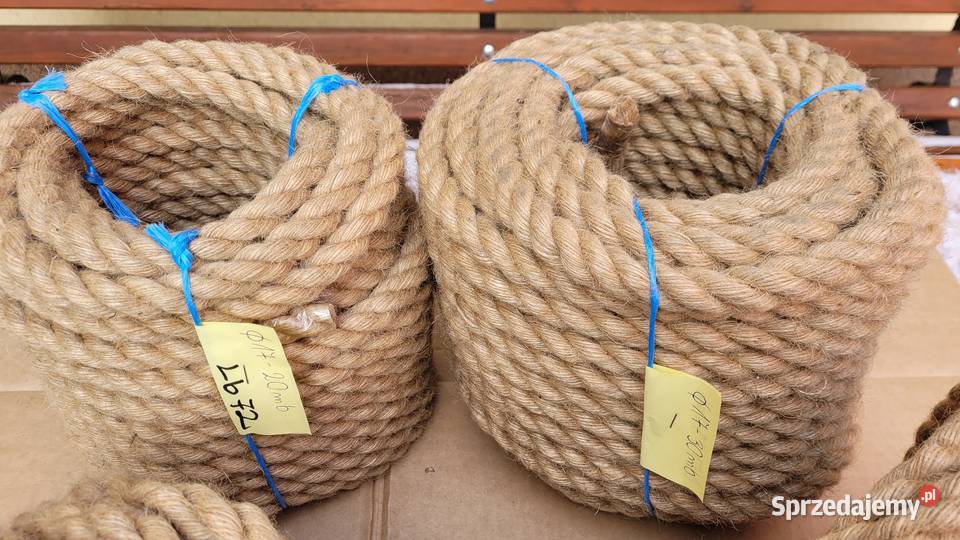 Lina jutowa 17mm 20m różne dlugosci lin 30m 50m Dekoracje i ozdoby Wrocław sprzedam