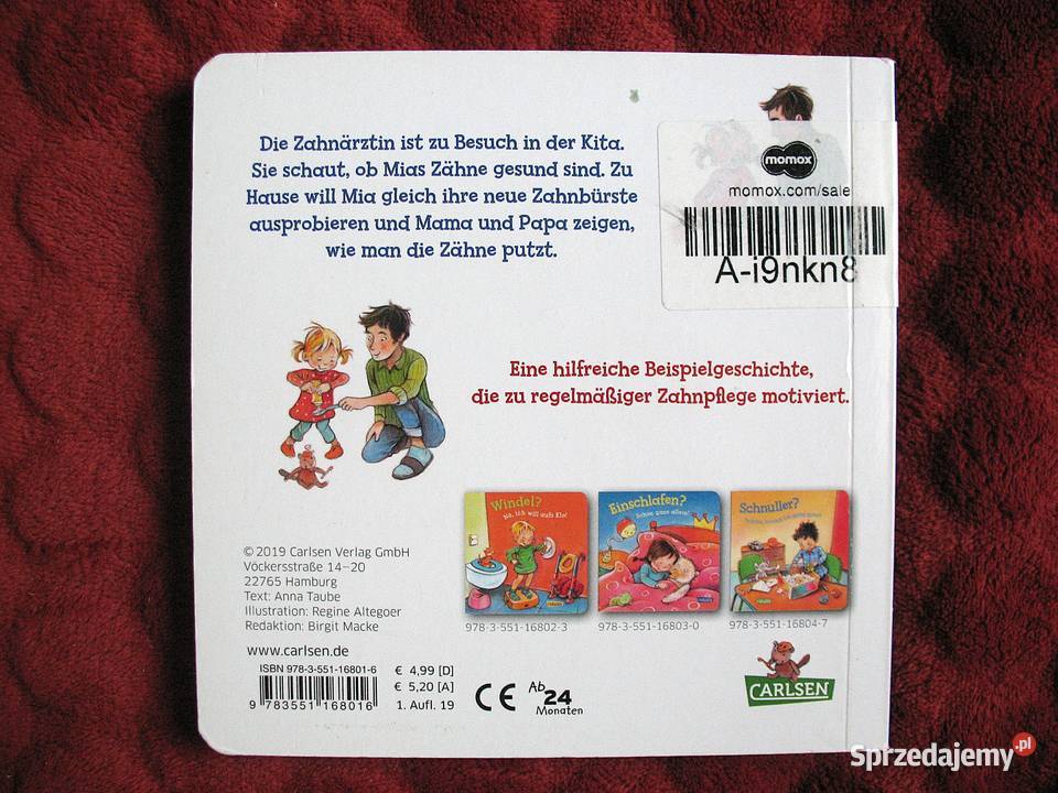 Zhneputzen Klar mit Zahncreme Anna Taube książka