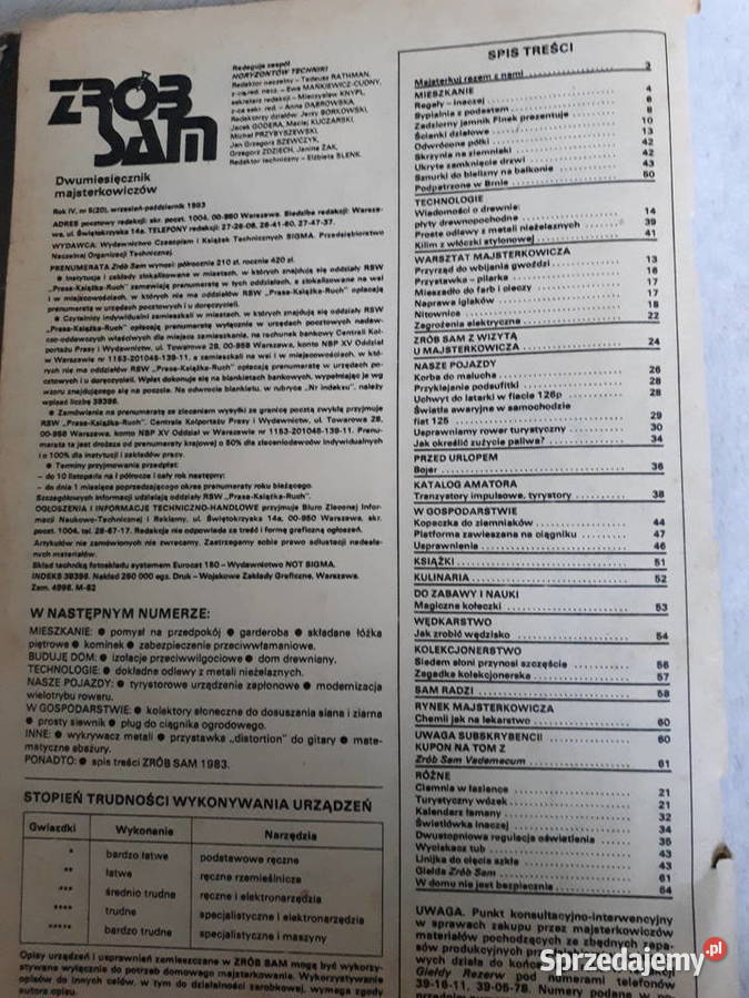 Dwumiesięcznik Zrób to sam do wyboru 3198351983 Pruszków