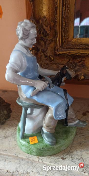 Figurka Szewc Carl Scheiding K G Turyngia 193239 Porcelana i szkło Gdańsk sprzedam