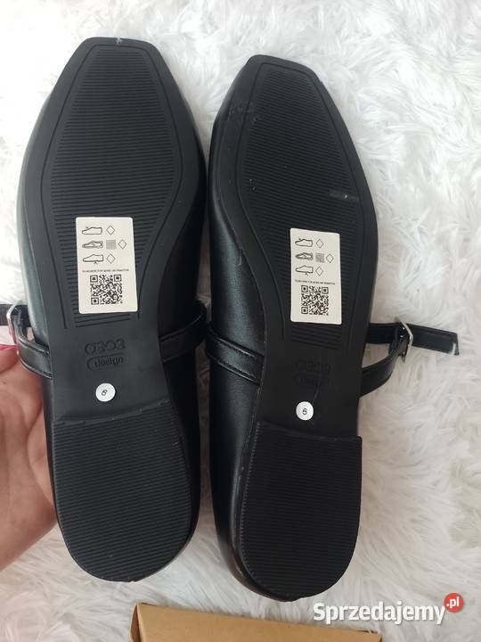 39 ASOS Design Czarne baleriny biznesowe z Balerinki Kraków