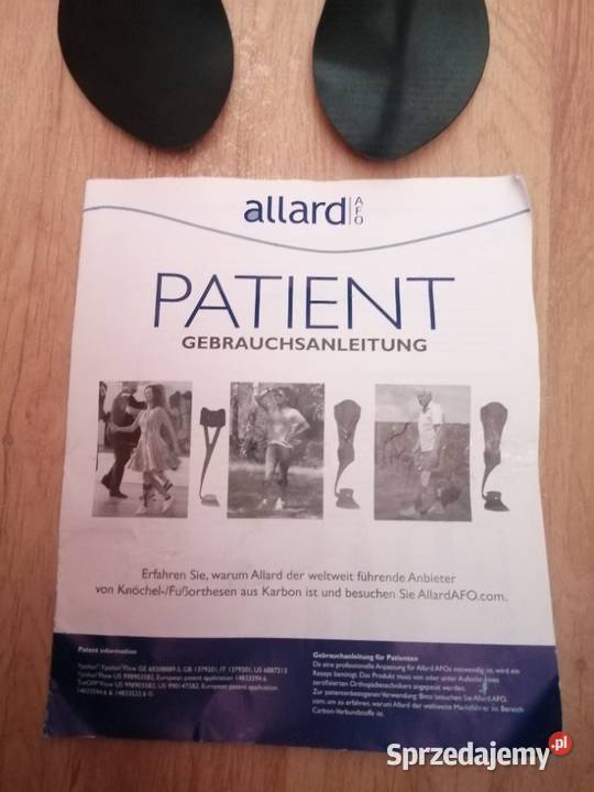 Orteza stawu skokowego firmy Allard komplet Sprzęt rehabilitacyjny i ortopedyczny mazowieckie Góra Kalwaria