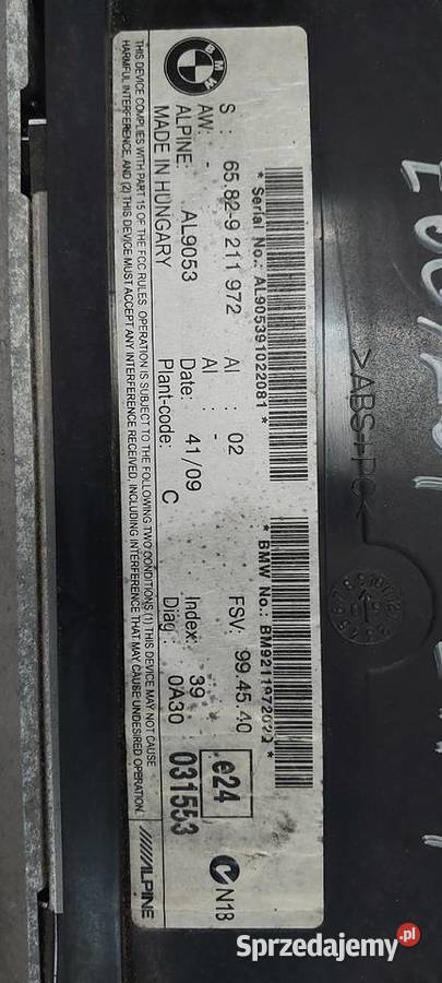 Ekran wyświetlacz nawigacji BMW E60 E61 LIFT osobowe Szczecin