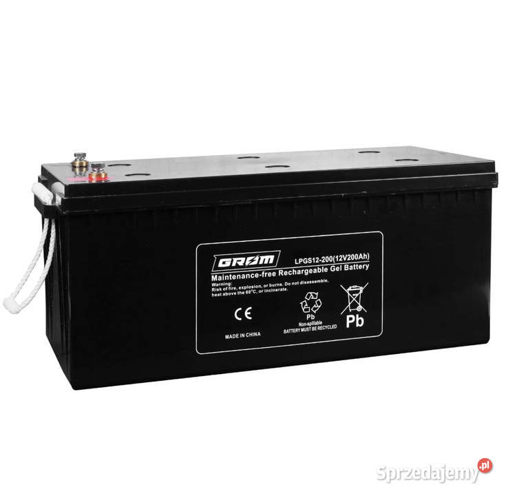 Akumulator żelowy GROM 12V 200Ah CHOPINA 1 Płock
