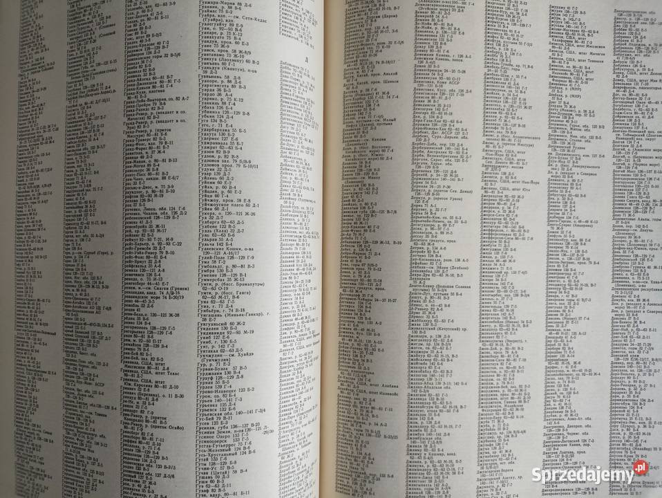Atlas Geograficzny Swiata z języku rosyjskim Olsztyn