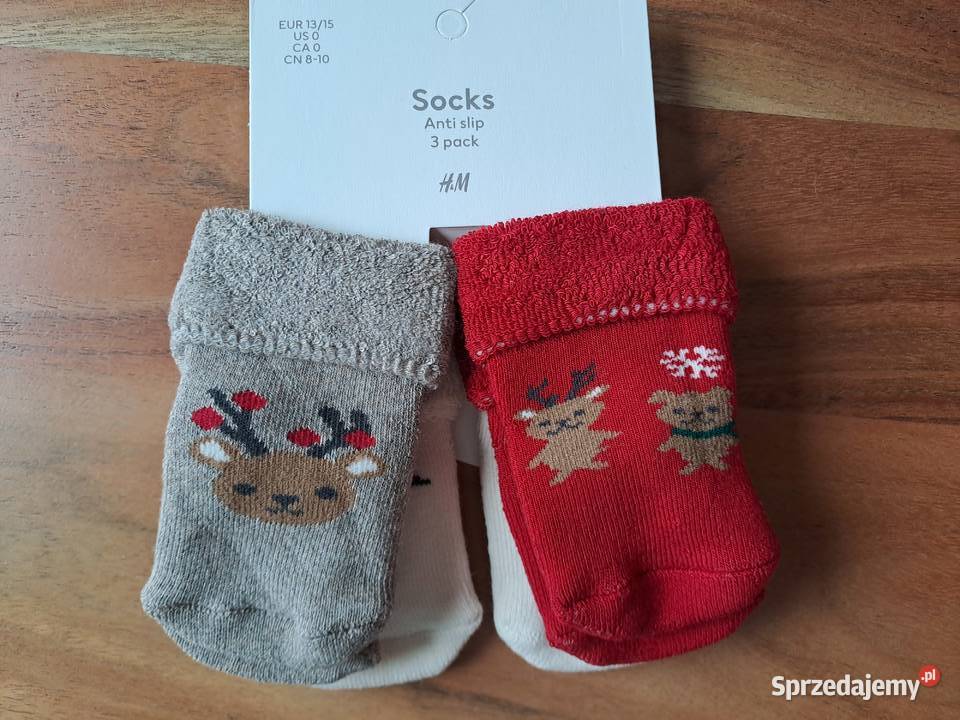 HM Skarpetki frotte 3 pack 1315 H&M