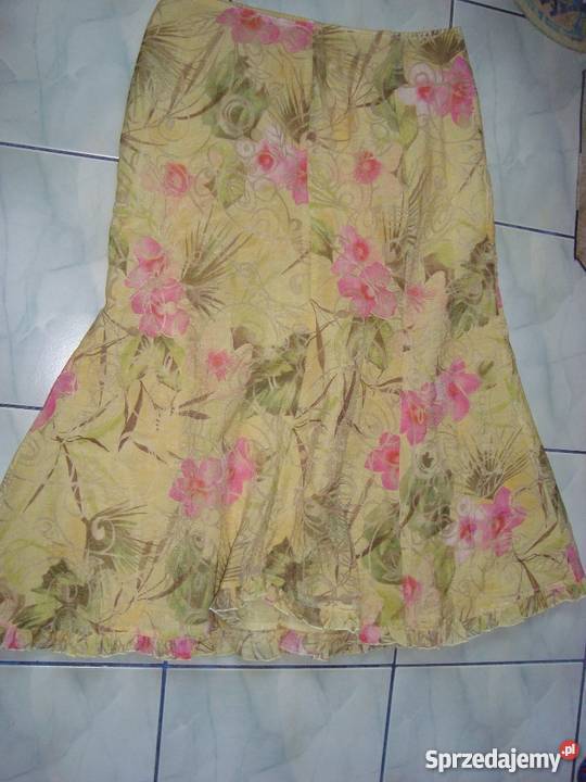 Spódniczka REMA żółta w kolorowe kwiatki Ostrołęka