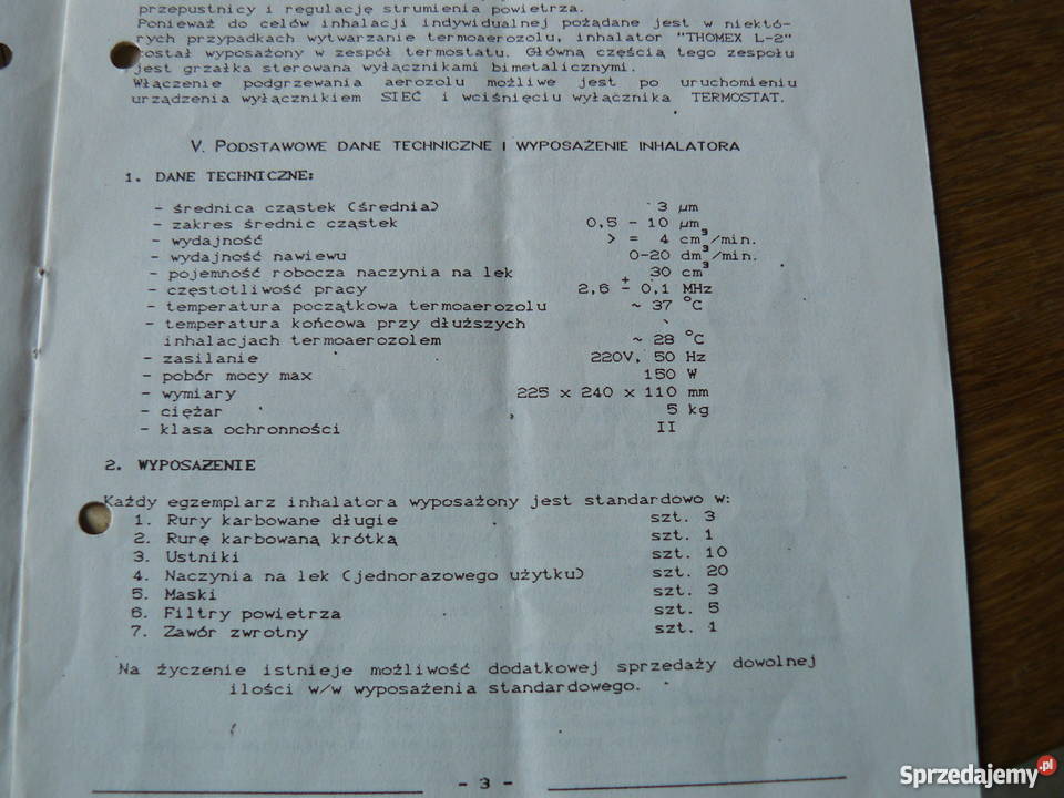 inhalator ultradzwiękowy Thomex