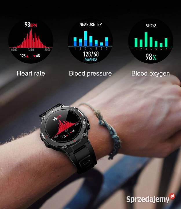 Lemfo K22 Smartwatch Puls Gra Kroki SMS NOWY