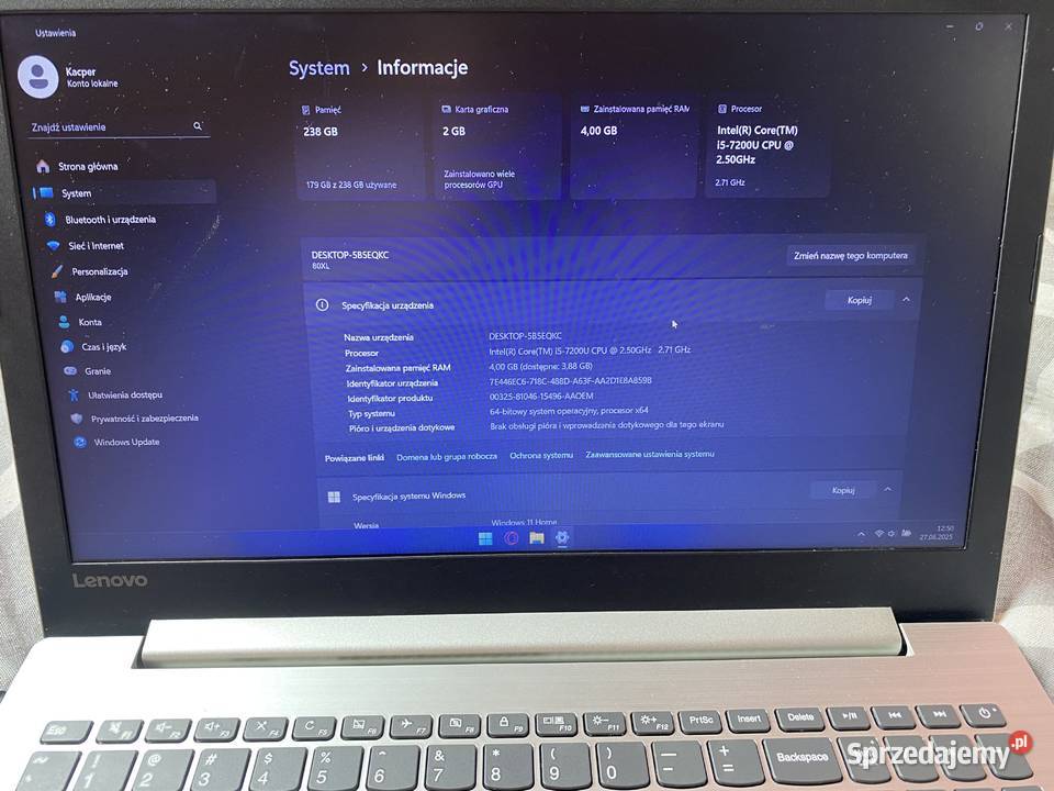 Lenovo Ideapad 320 podkarpackie Sanoczek sprzedam