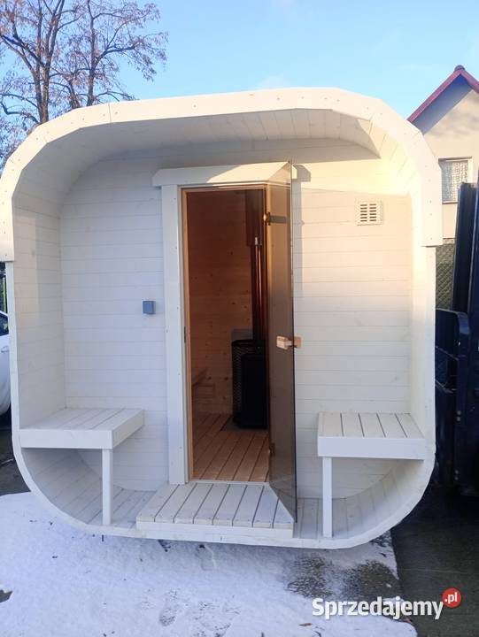 Sauna Ogrodowa Cube Medium Open 24m piec opalany lubuskie Zielona Góra