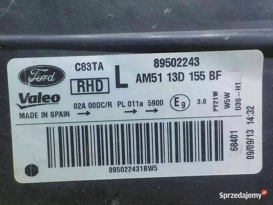 FORD GRAND C MK2 II 13r XENON lampa lewa przod