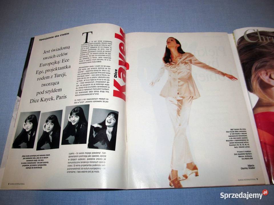 Burda International Jesień 1995 moda szycie Skępe sprzedam