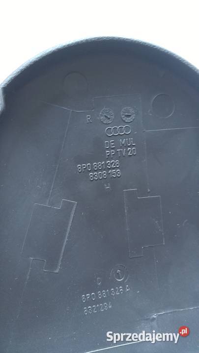 Obudowa pokrywa oparcia prawego fotela Audi A3 Lublin