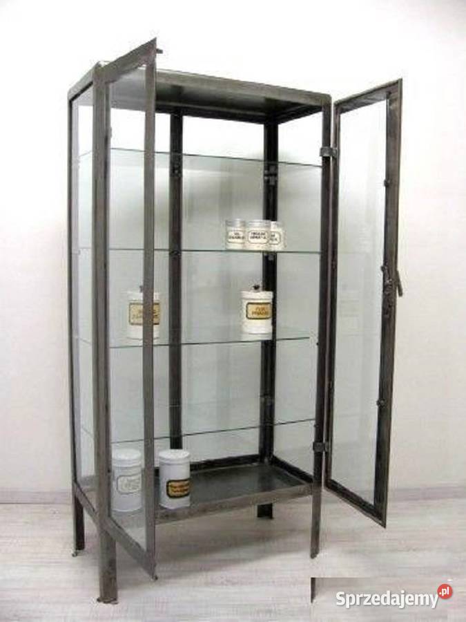 Serwantka Witryna industrialna biblioteka Szafy, regały, półki Warszawa