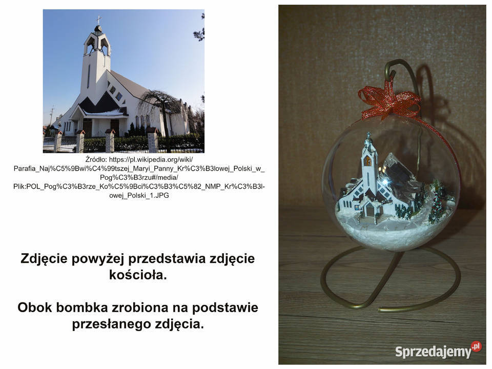 bombka ręcznie robiona spersonalizowana na Żory