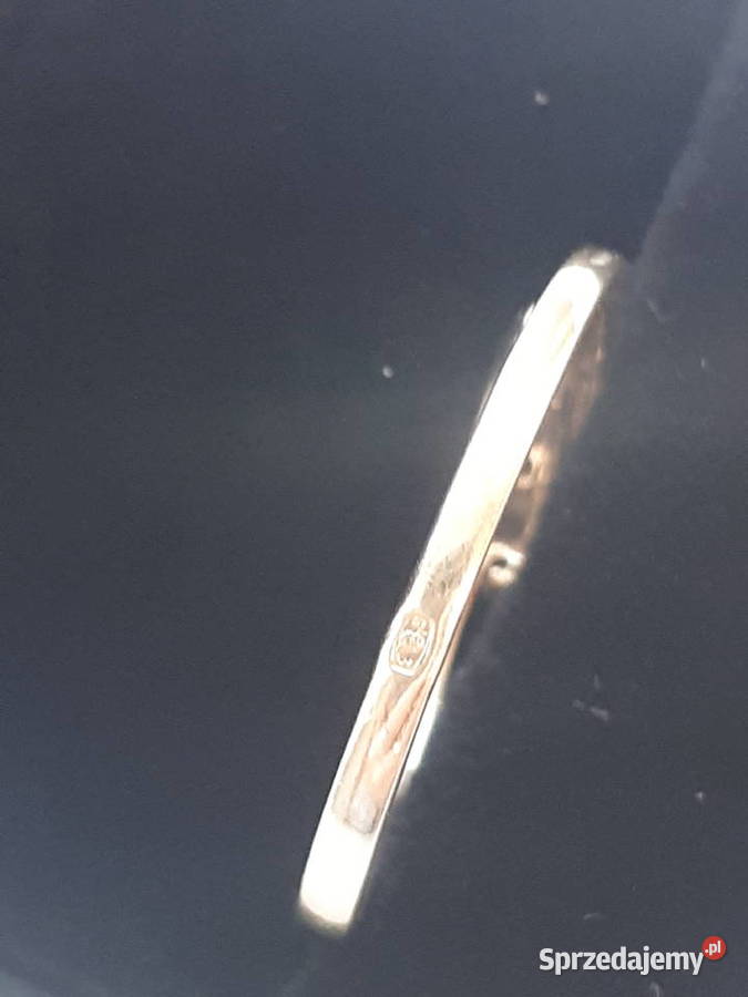 Złoty pierścionek z 5 brylancikami łódzkie Zgierz