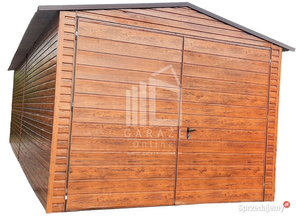 GARAŻ BLASZANY 34m x 7m dwuspad Brama 23.8m2