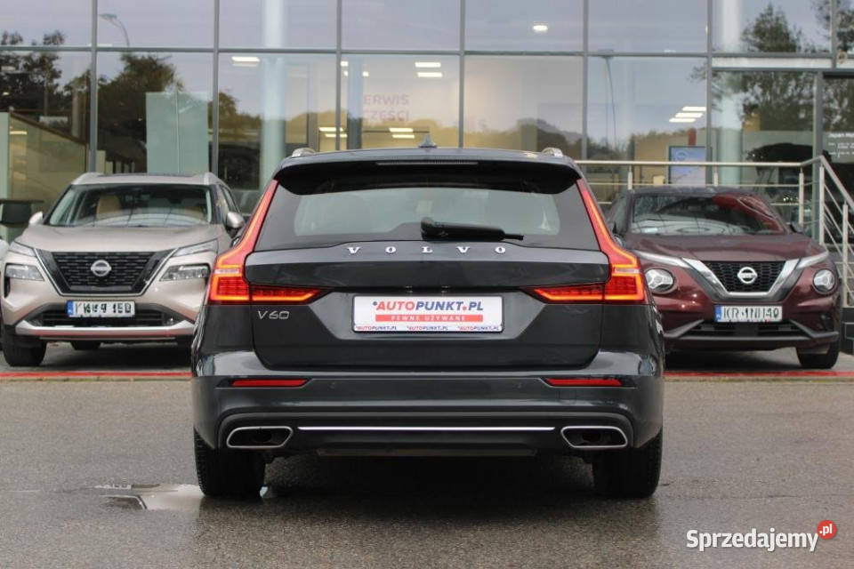 Volvo V60 2019r Carplay Skóra LED Tempomat FV23 1969cm3 Samochody osobowe Kraków