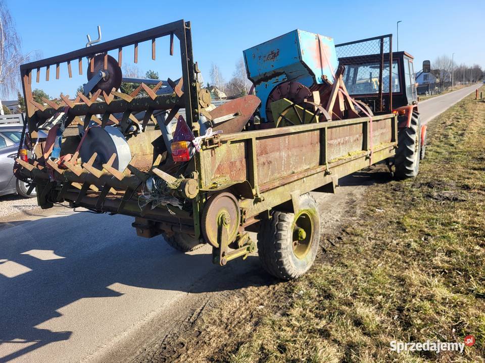 Rozrzutnik obornika jednoosiowy platforma