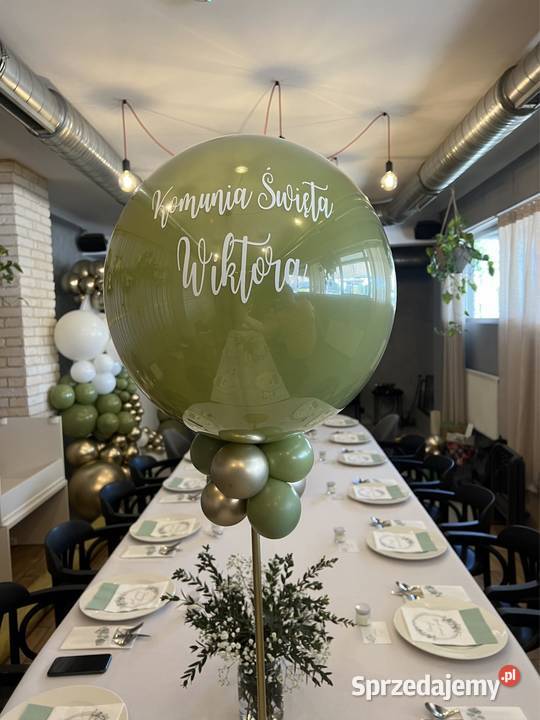 Komunia Święta balony na komunię ścianka do Katowice