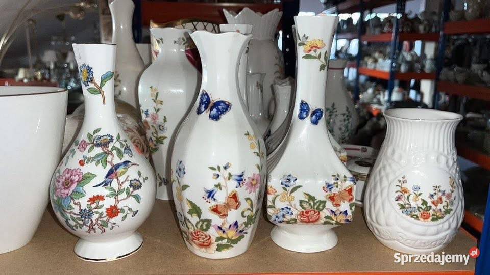 Wazon z motylami Porcelana Aynsley Cottage Gdańsk sprzedam