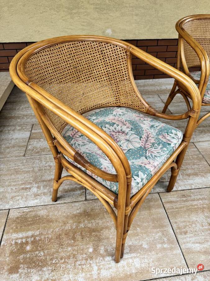 Fotel rattanowy wiklinowy krzesło fotelik z mazowieckie