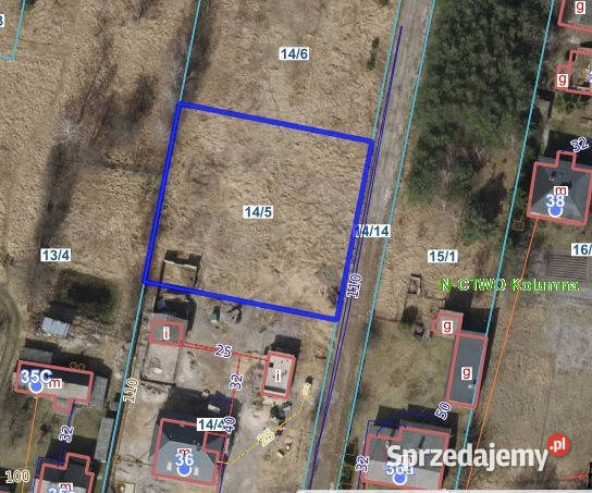 sprzedaży gruntu Biały Ług 1150 metrów sprzedam