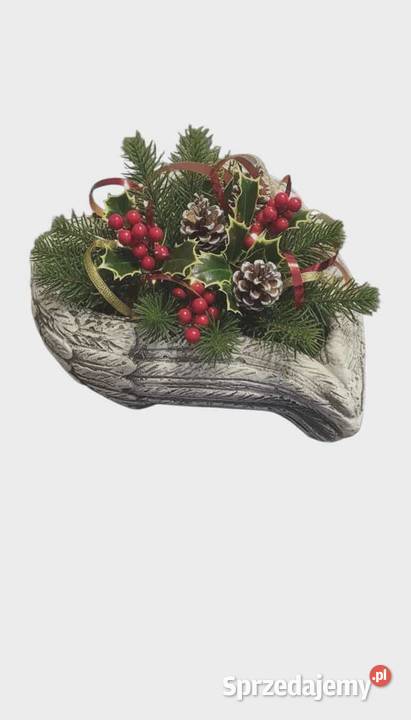 osłonka gipsowa doniczka serce dekoracja dekor Wrocław sprzedam