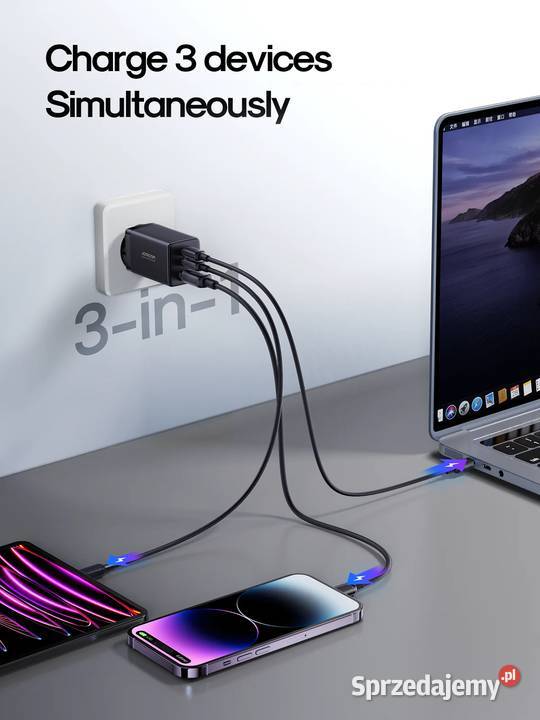Szybka ładowarka sieciowa USB 2 x typ C USBC QC Siemianowice Śląskie sprzedam