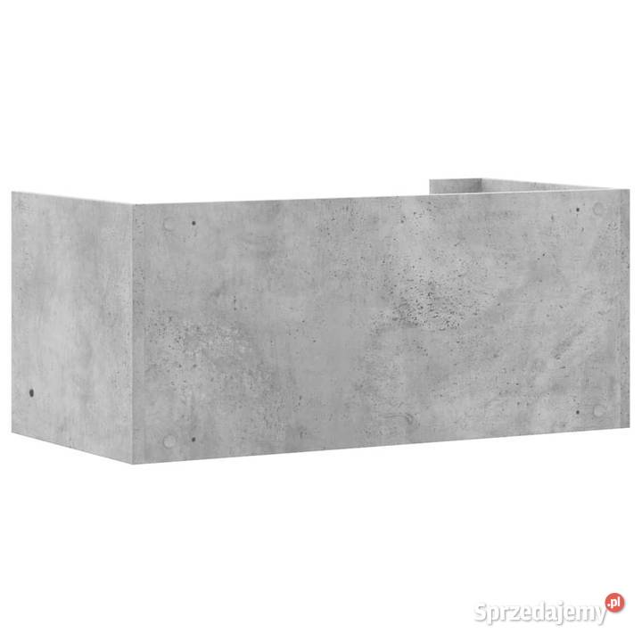 Półka ścienna szarość betonu 705x35x305 WM848454 mazowieckie Warszawa