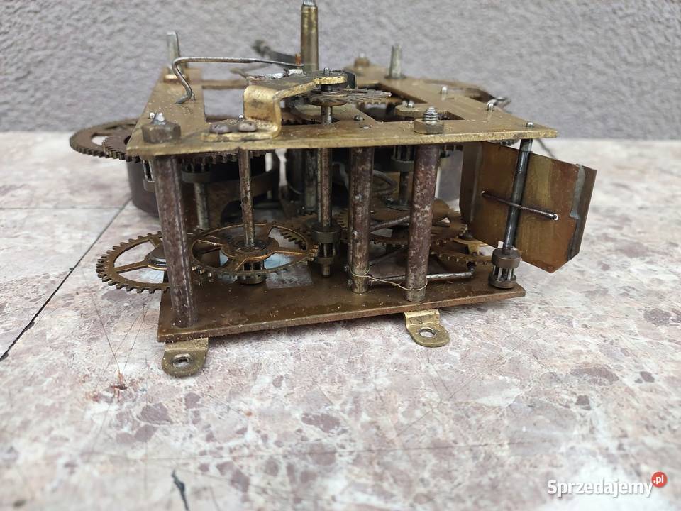782 Mechanizm starego zegara ściennego Antyki