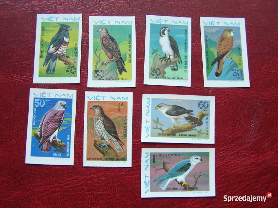 Wietnam 1982 MNH Mi 123239 cięte Fauna Ptaki Filatelistyka Tychy