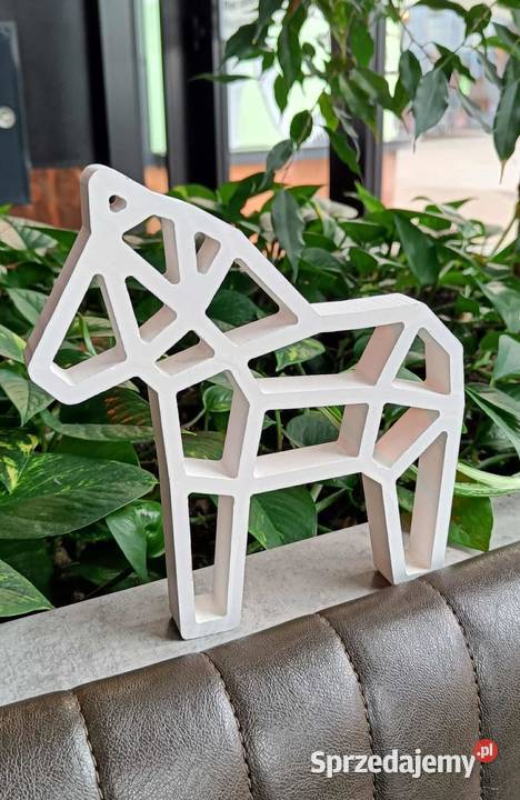 Dekoracja drewniany ażurowy konik Figurki i rzeźby Warszawa