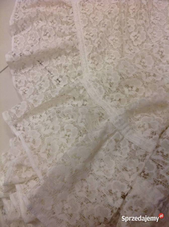 Firana Firanka Biała Koronka Falbana Nowa Sól