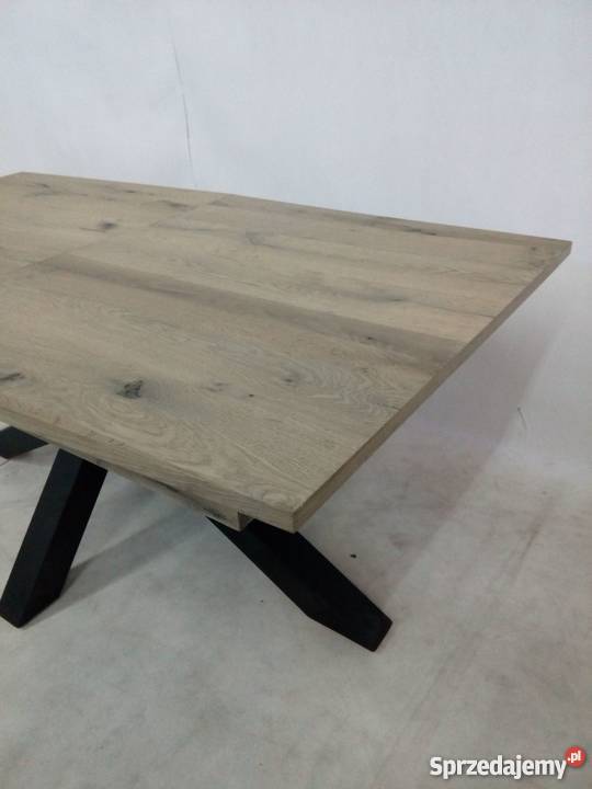 Designerskie stół rozkładany na metalowej nodze Opole