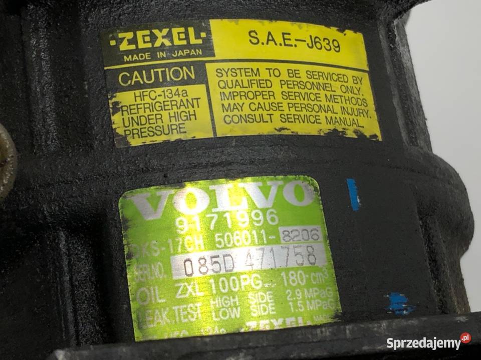 SPRĘŻARKA KLIMATYZACJI VOLVO S80 I 9171996 28 sprzedam