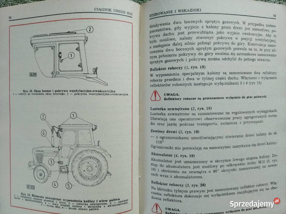 Instrukcja obsługi ciągnika rolniczego Ursus Lublin
