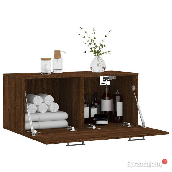 Szafka wisząca brązowy dąb 80x365x35 WM830091 mazowieckie Warszawa