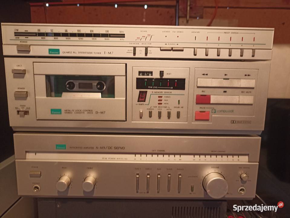 Sansui trzy elementy wzmacniacz AM9 tuner Wieże i miniwieże