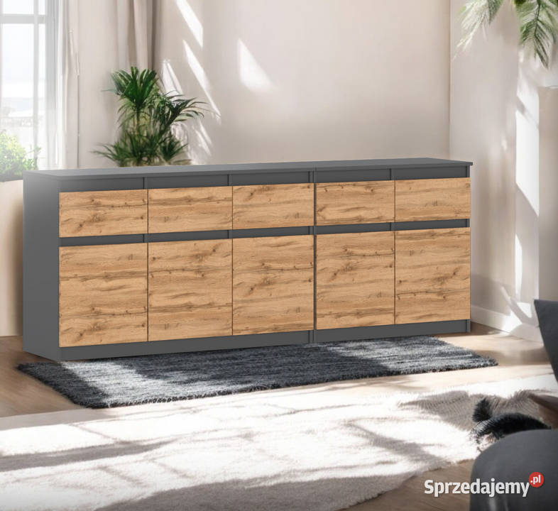 Komoda Duża Nowoczesna Best Oleksa 5 Szuflad 200 Elbląg