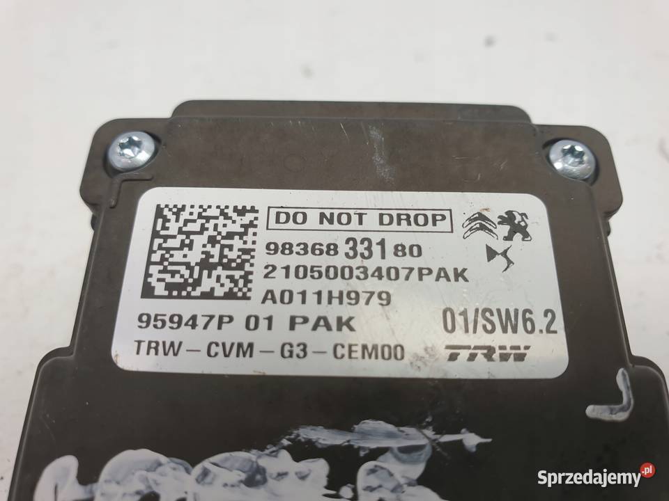 Opel Corsa F KAMERA RADAR PRZÓD 9836833180 Kamery samochodowe Rudka