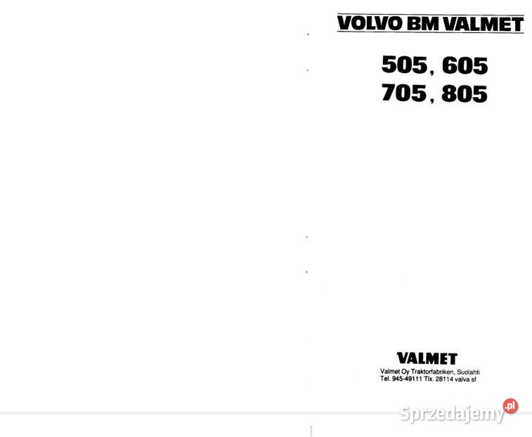Valtra 505 605 705 805 instrukcja obsługi Kielce
