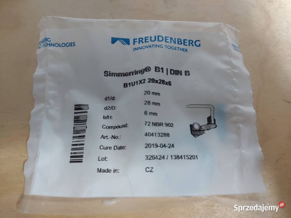 Simmering FREUDENBERG B1U1X2 20x28x6 kat małopolskie