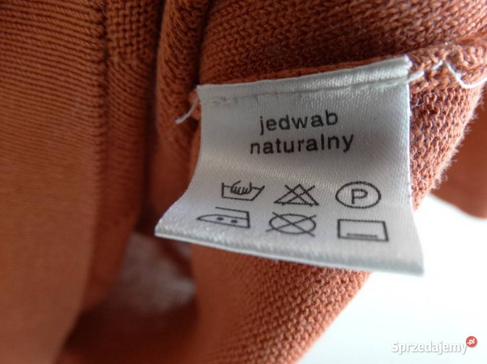 Bluzka Jedwabna 100 Jedwab Dzianinowa Rudy Kolor podlaskie Łomża