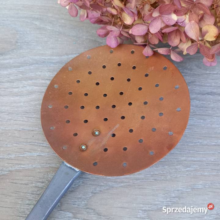 Miedziany cedzak durszlak sitko miedziane mazowieckie Warszawa